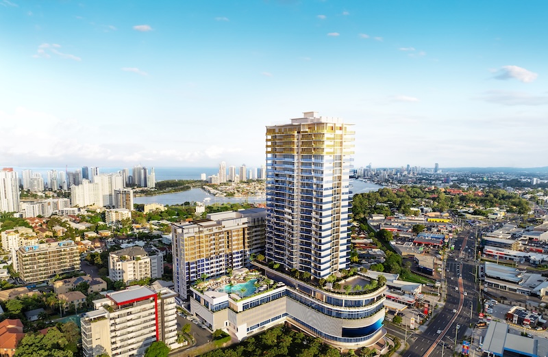 Monarch Place tower — architectural impression via The Urban Developer.