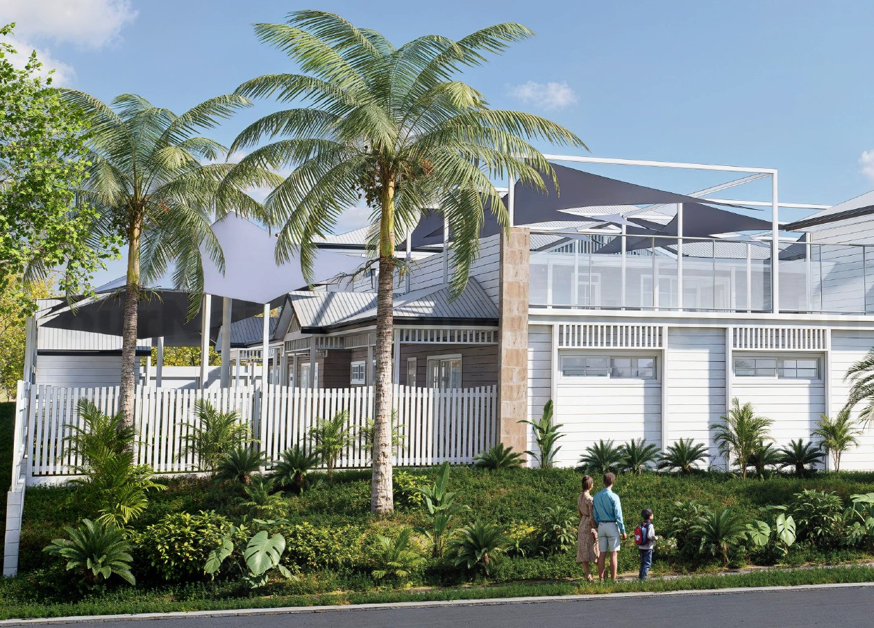 The Gap childcare proposal — landscaped frontage render