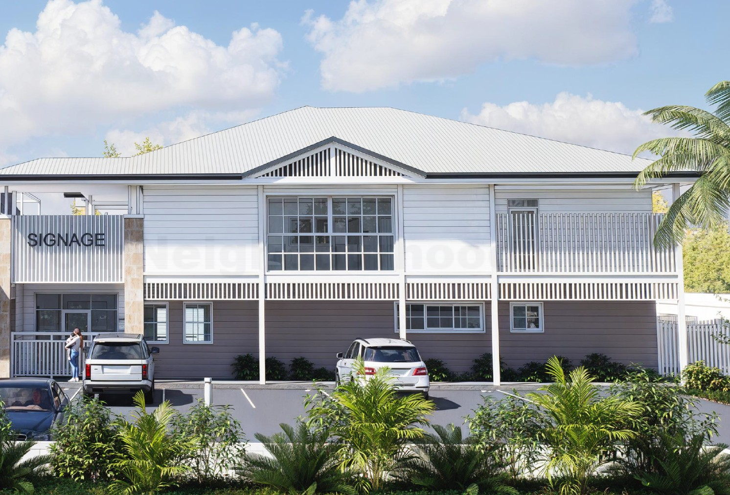 The Gap childcare proposal — frontage render
