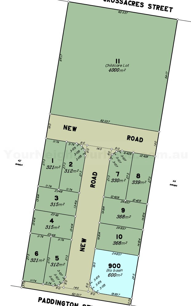 Proposed subdivision layout — Doolandella