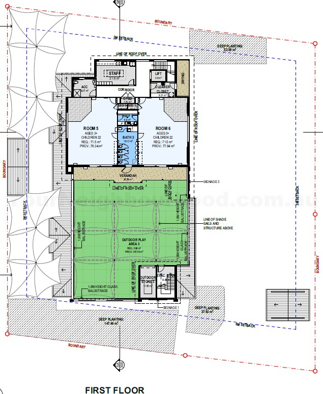 First-floor proposal plan — The Gap