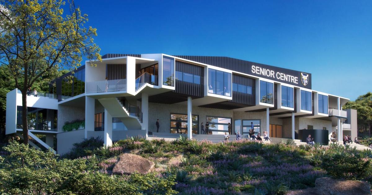 Architectural render of the Lindisfarne Senior Centre exterior at Terranora