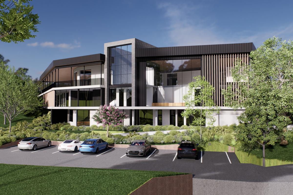 Architectural visualisation of Lindisfarne Anglican Grammar School Science Centre at Terranora