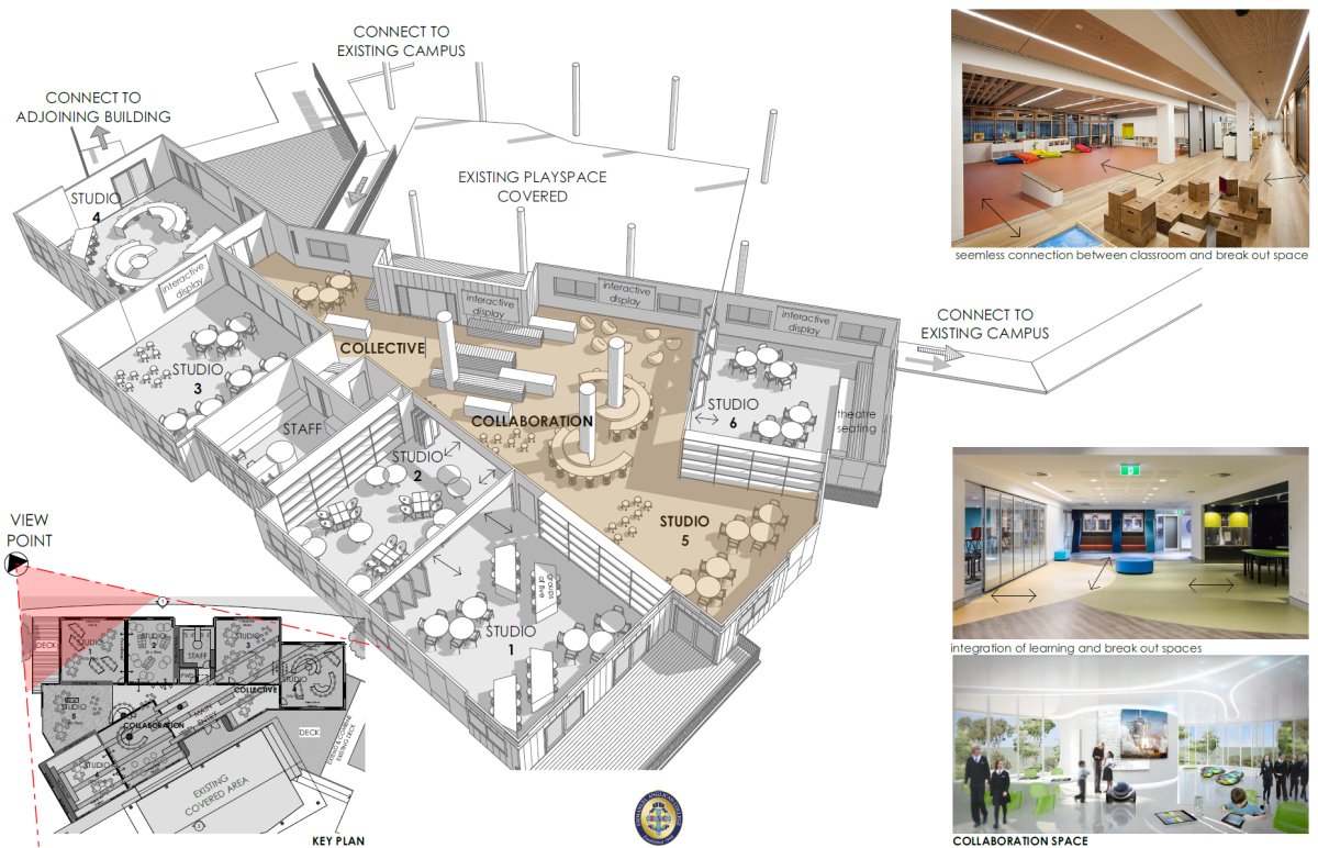 EAC Junior Collaboration Centre: concept design presentation, view 1
