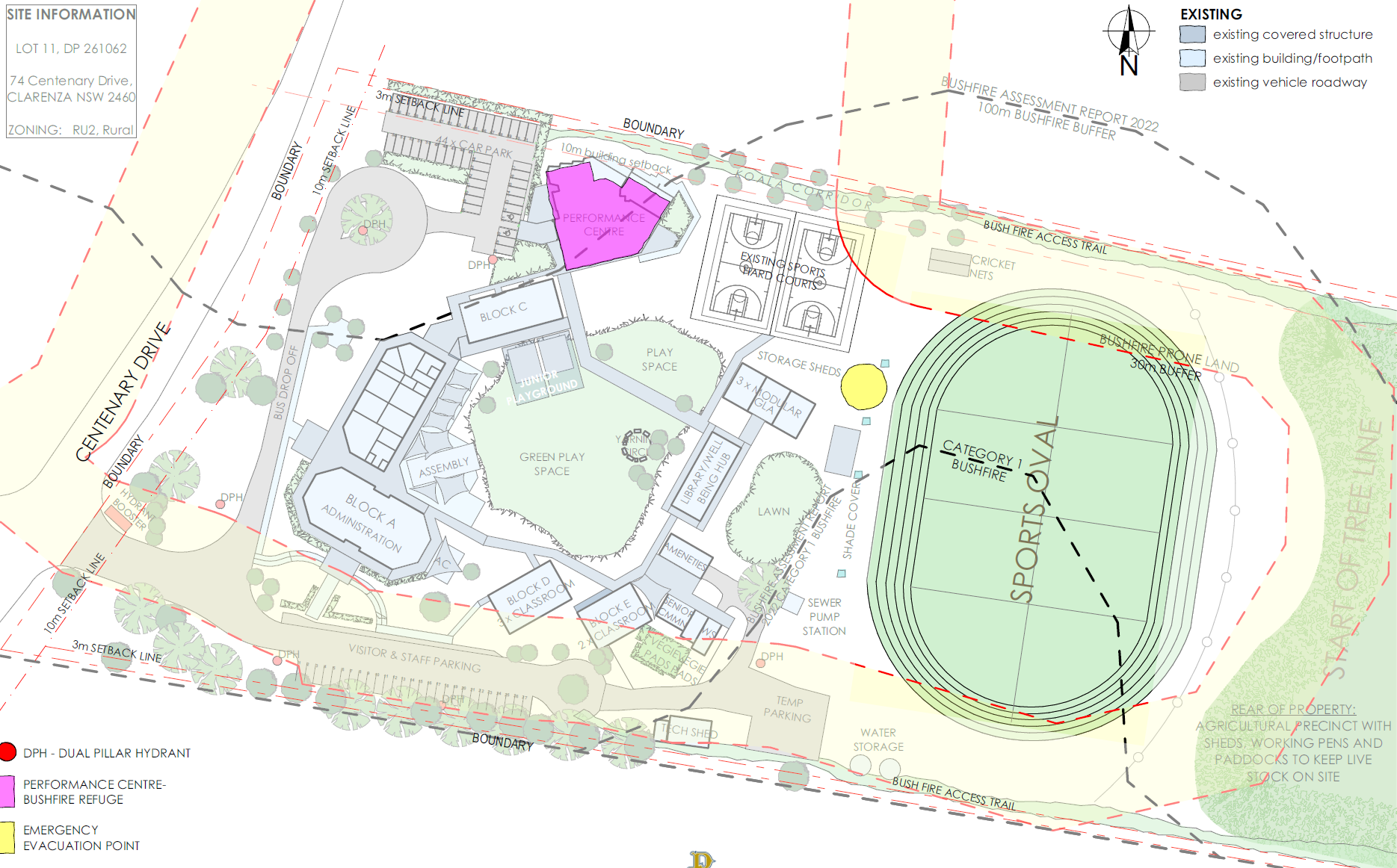 Hinterland Christian College – Staged Masterplan: staged masterplan, view 5