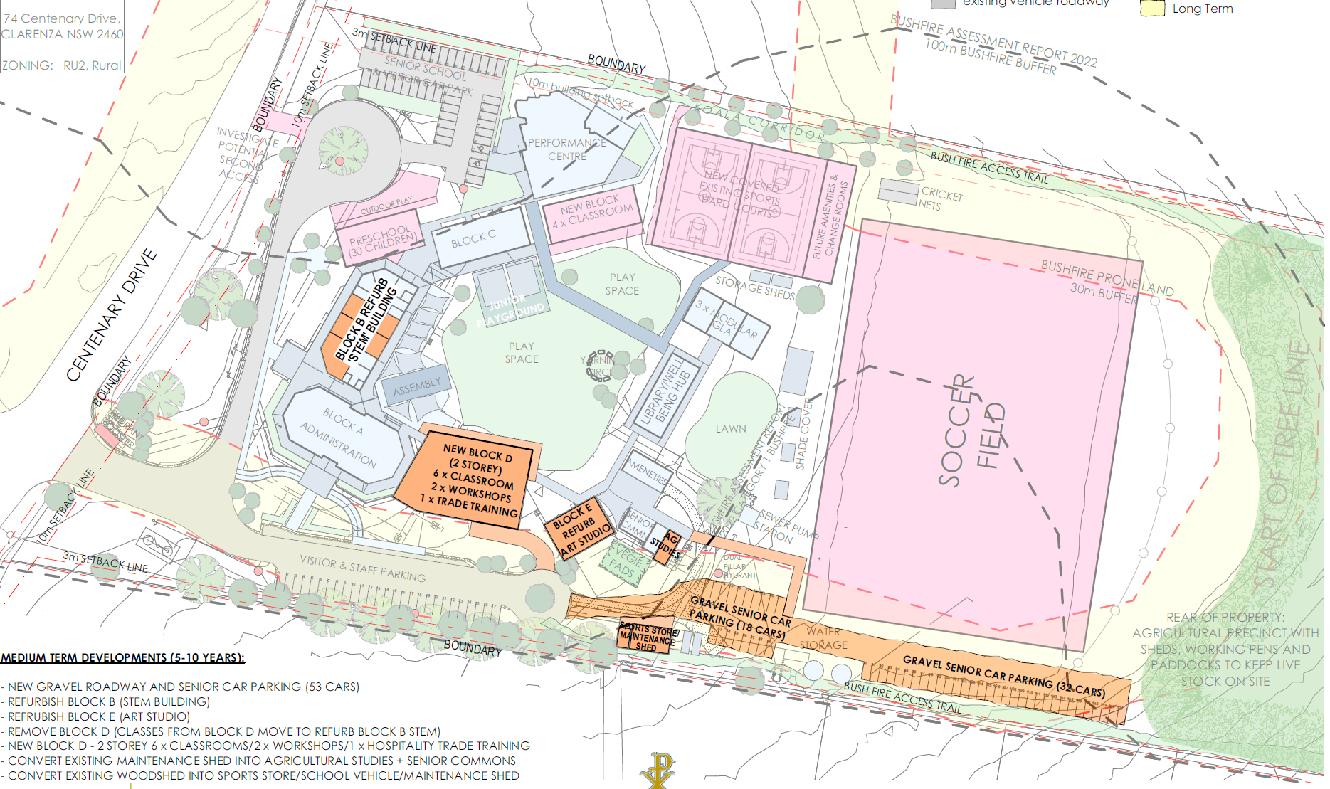 Hinterland Christian College – Staged Masterplan: staged masterplan, view 7