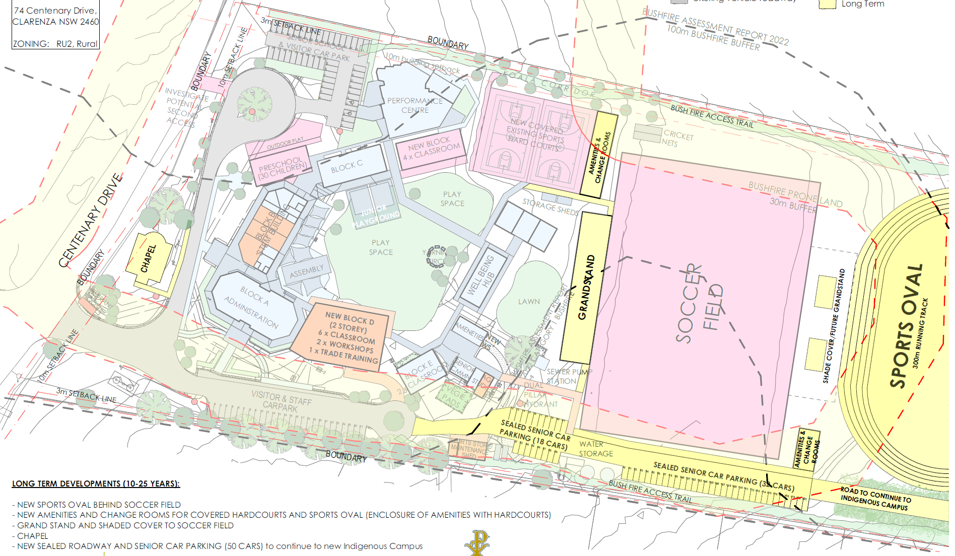 Hinterland Christian College – Staged Masterplan: staged masterplan, view 8